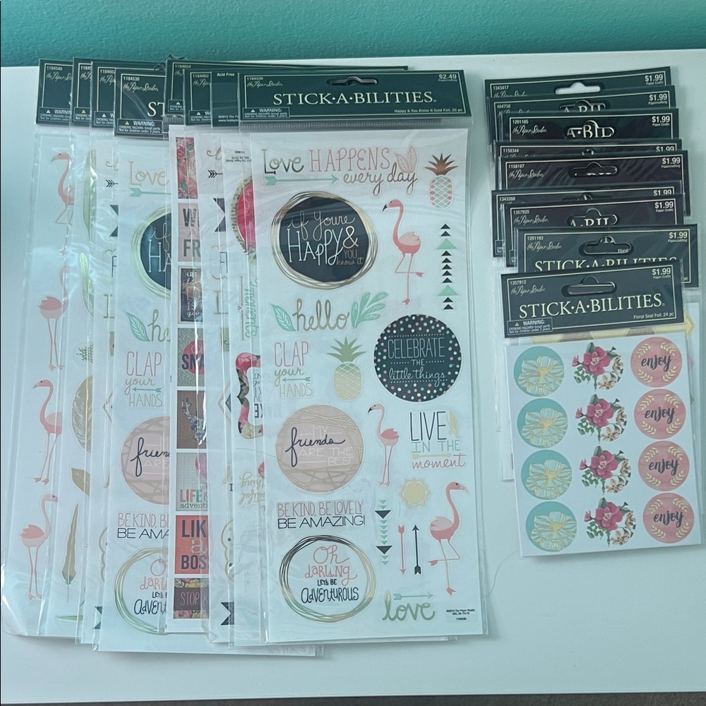 Scrapbooking/planner stickers. Variety pack!